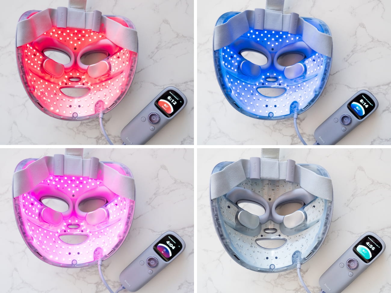 Shark CryoGlow LED masker kleuren